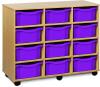 Monarch 12 Deep Tray Unit (Vertical) - Purple