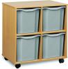 Monarch 4 Jumbo Tray Unit - Light Grey