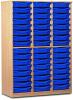 Monarch 48 Shallow Tray Storage Cupboard - Blue