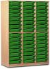 Monarch 48 Shallow Tray Storage Cupboard - Green