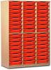 Monarch 48 Shallow Tray Storage Cupboard - Tangerine