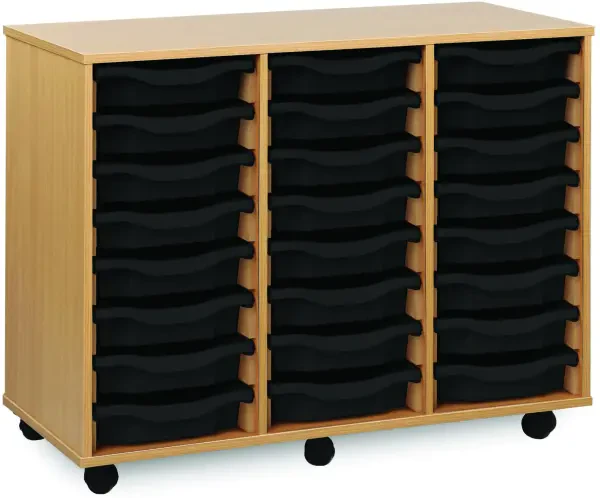 Monarch 24 Shallow Tray Unit - Black