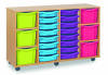 Monarch Classic Tray Storage Unit 16 Shallow and 6 Extra Deep Tray Units Without Doors