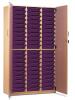 Monarch 60 Shallow Tray Storage Cupboard with Lockable Doors - Purple