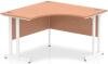 Dynamic Impulse Corner Desk with Twin Cantilever Legs - 1200 x 1200mm - Beech