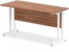 Dynamic Impulse Rectangular Desk with Twin Cantilever Legs - 1400mm x 600mm - Walnut