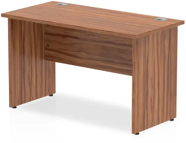 Dynamic Impulse Rectangular Desk with Panel End Legs - 1200mm x 800mm - Walnut