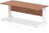 Dynamic Impulse Rectangular Desk with Cable Managed Legs - 1800mm x 800mm - Walnut