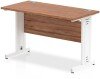Dynamic Impulse Rectangular Desk with Cable Managed Legs - 1200mm x 600mm - Walnut