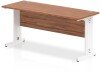 Dynamic Impulse Rectangular Desk with Cable Managed Legs - 1600mm x 600mm - Walnut