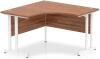 Dynamic Impulse Corner Desk with Twin Cantilever Legs - 1200 x 1200mm - Walnut