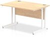 Dynamic Impulse Rectangular Desk with Twin Cantilever Legs - 1200mm x 600mm - Maple