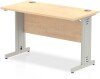 Dynamic Impulse Rectangular Desk with Cable Managed Legs - 1200mm x 600mm - Maple