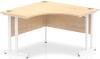 Dynamic Impulse Corner Desk with Twin Cantilever Legs - 1200 x 1200mm - Maple