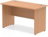 Dynamic Impulse Rectangular Desk with Panel End Legs - 1200mm x 600mm - Oak