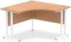 Dynamic Impulse Corner Desk with Twin Cantilever Legs - 1200 x 1200mm - Oak