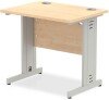 Dynamic Impulse Rectangular Desk with Cable Managed Legs - 800mm x 600mm - Maple