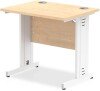 Dynamic Impulse Rectangular Desk with Cable Managed Legs - 800mm x 600mm - Maple