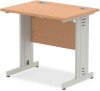 Dynamic Impulse Rectangular Desk with Cable Managed Legs - 800mm x 600mm - Oak