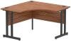 Dynamic Impulse Corner Desk with Twin Cantilever Legs - 1200 x 1200mm - Walnut