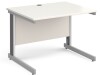 Gentoo Rectangular Desk with Cable Managed Legs - 1000mm x 800mm - White