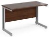 Gentoo Rectangular Desk with Cable Managed Legs - 1200mm x 600mm - Walnut