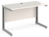 Gentoo Rectangular Desk with Cable Managed Legs - 1200mm x 600mm - White
