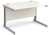 Gentoo Rectangular Desk with Cable Managed Legs - 1200mm x 800mm - White