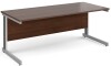 Gentoo Rectangular Desk with Cable Managed Legs - 1800mm x 800mm - Walnut