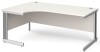 Gentoo Corner Desk with Cable Managed Leg 1800 x 1200mm - White
