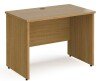 Gentoo Rectangular Desk with Panel End Legs - 1000mm x 600mm - Oak