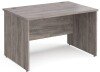 Gentoo Rectangular Desk with Panel End Legs - 1200mm x 800mm - Grey Oak