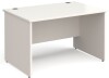 Gentoo Rectangular Desk with Panel End Legs - 1200mm x 800mm - White