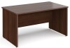 Gentoo Rectangular Desk with Panel End Legs - 1400mm x 800mm - Walnut