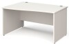 Gentoo Wave Desk with Panel End Leg 1400 x 990mm - White