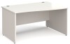 Gentoo Wave Desk with Panel End Leg 1400 x 990mm - White
