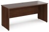 Gentoo Rectangular Desk with Panel End Legs - 1600mm x 600mm - Walnut