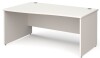 Gentoo Wave Desk with Panel End Leg 1600 x 990mm - White