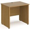 Gentoo Rectangular Desk with Panel End Legs - 800mm x 600mm - Oak