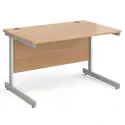 Gentoo Rectangular Desk with Single Cantilever Legs - 1200 x 800mm