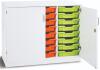 Monarch Premium Static 24 Shallow Tray Unit with Doors - White