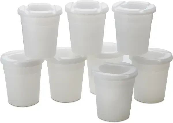 Millhouse Clear Paint Pots - Set of 8