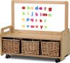 Millhouse Mobile Low Magnetic Storage Unit with 3 Baskets