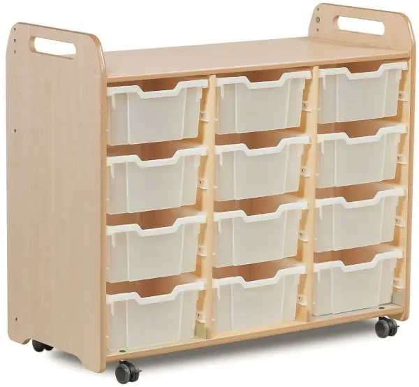 Millhouse Triple Tray Storage Unit with 12 Deep Trays