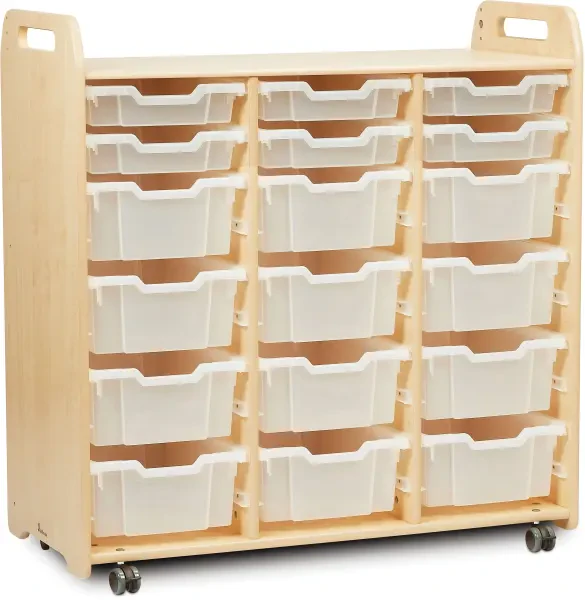 Millhouse Triple Tray Storage Unit with 6 Shallow & 12 Deep Trays