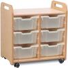 Millhouse Double Tray Storage Unit with 6 Deep Trays