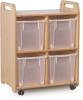 Millhouse Discovery Shelf Storage with 4 Jumbo Trays