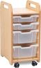 Millhouse Single Tray Storage Unit with 2 Shallow & 2 Deep Trays