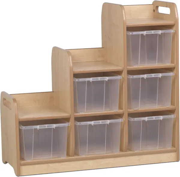 Millhouse Stepped Storage Right Hand with Clear Tubs