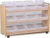 Millhouse Tilt Tote Storage with 12 Clear Tubs